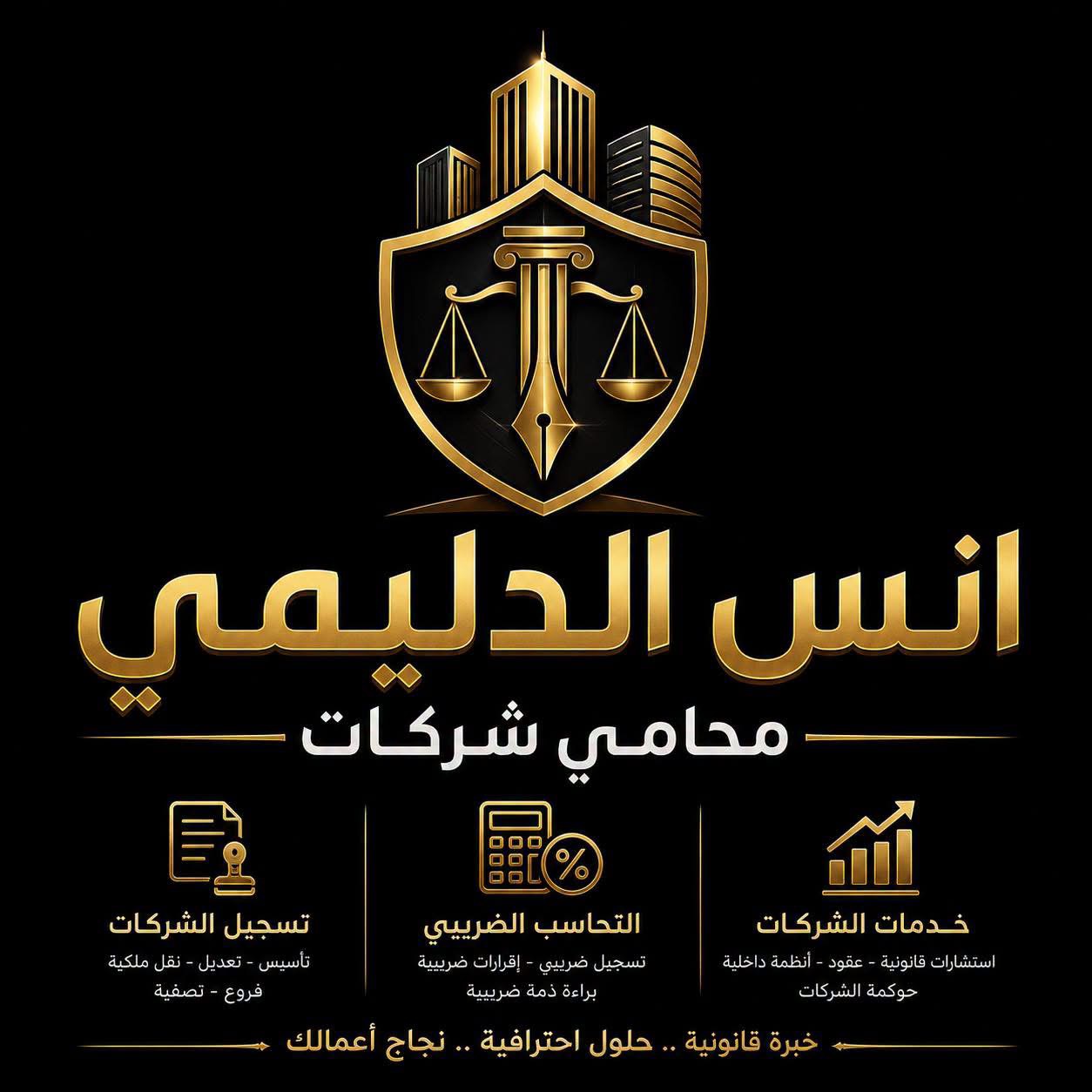 سيرة محامي الشركات العراقي انس الدليمي |المحامي انس الدليمي